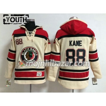 Dresovi Chicago Blackhawks Patrick Kane 88 Bijela Hoodie Sawyer - Dječji Dresovi Chicago Blackhawks Patrick Kane 88 Bijela Hoodie Sawyer - Dječji